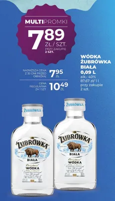 Wódka Żubrówka Biała promocja w Duży Ben
