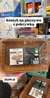 Koszyk na pieczywo z pokrywką promocja w Biedronka