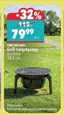 Grill turystyczny Time for Grill promocja w Biedronka