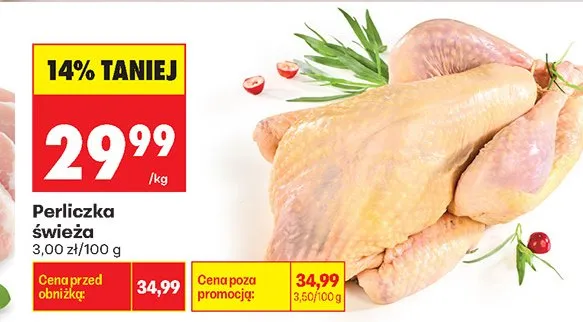 Perliczka świeża promocja w Biedronka