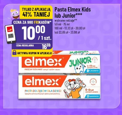 Pasta do zębów Elmex Junior promocja w POLOmarket