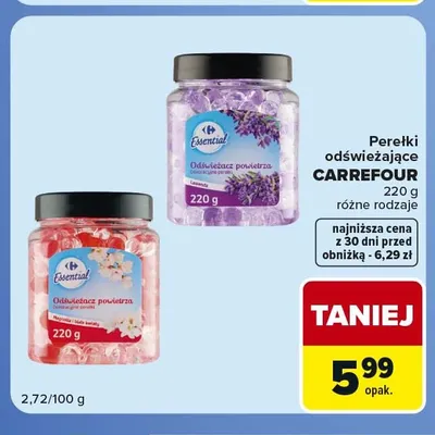 Perełki odświeżające Carrefour Essential Lawenda promocja w Carrefour Market