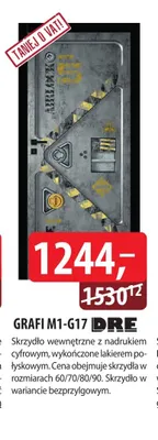 Skrzydło wewnętrzne GRAFI M1-G17 DRE promocja w Dobre Dla Domu