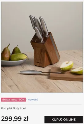 Komplet noży Ironi Home & You promocja w home&you