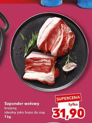 Szponder wołowy krojony idealny jako baza do zup promocja w Kaufland