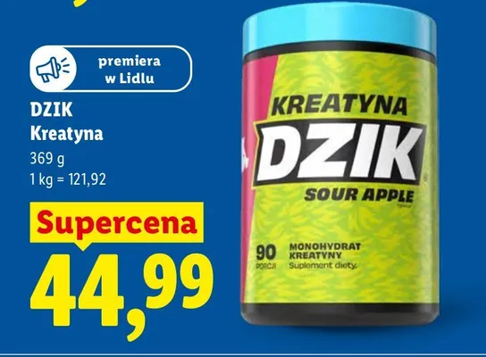 Kreatyna Dzik Sour Apple promocja w Lidl