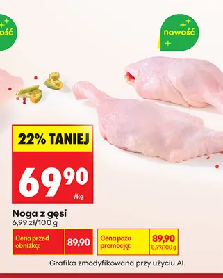 Noga z gęsi promocja w Biedronka