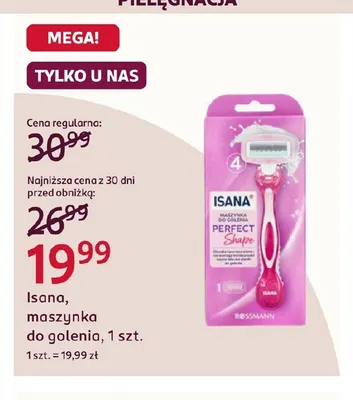 Maszynka do golenia Isana promocja w Rossmann