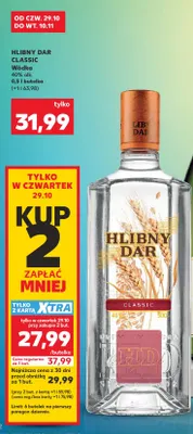 Wódka Hlibny Dar Classic promocja w Kaufland