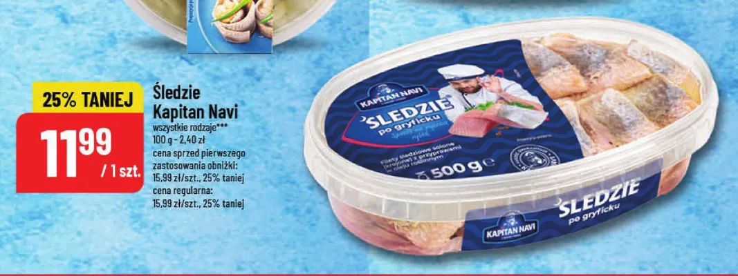 Śledzie Kapitan Navi promocja w POLOmarket