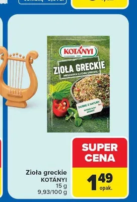 Zioła greckie Kotányi promocja w Carrefour