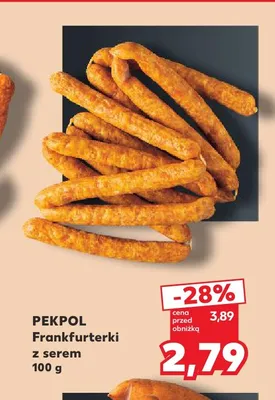 Frankfurterki z serem Pekpol promocja w Kaufland