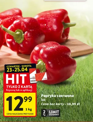Papryka czerwona luz promocja w Intermarche