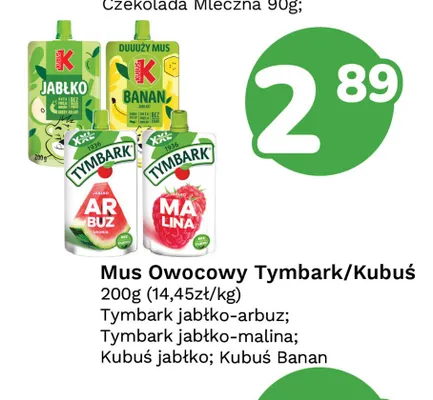 Mus Owocowy Tymbark jabłko-arbuz promocja w Limonka