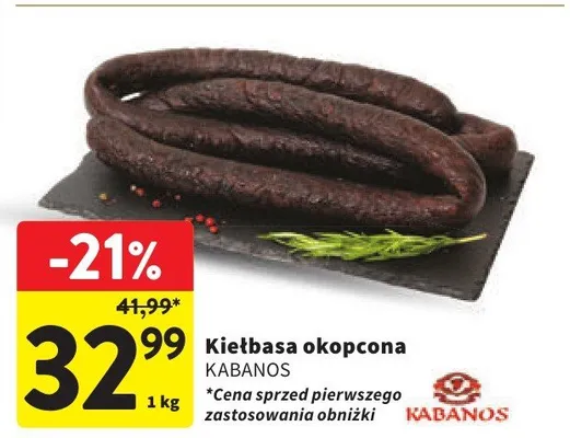 Kiełbasa okopcona promocja w Intermarche
