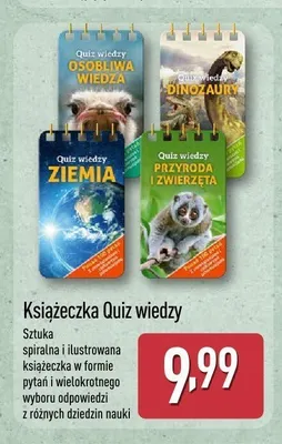 Książeczka Quiz wiedzy promocja w Aldi