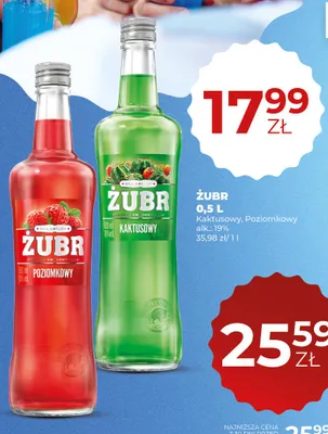 Wódka smakowa Żubr Poziomkowy promocja w Duży Ben