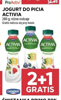 Jogurt do picia Activia jagoda promocja w Stokrotka