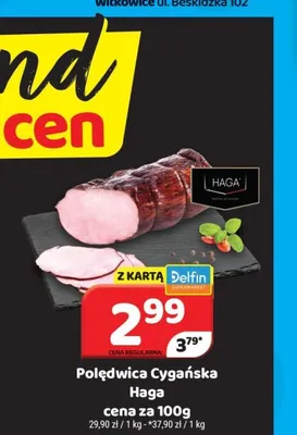 Polędwica Cygańska Haga promocja w Delfin
