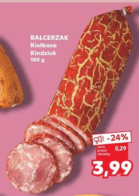 Kiełbasa Kindziuk Balcerzak promocja w Kaufland