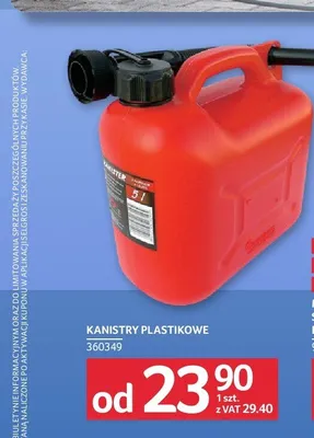Kanister plastikowy promocja w Selgros