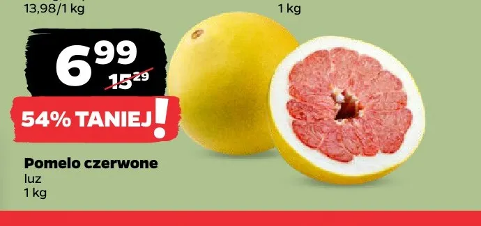 Pomelo czerwone promocja w Netto