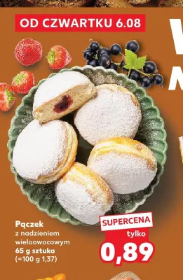 Pączek z nadzieniem wieloowocowym promocja w Kaufland
