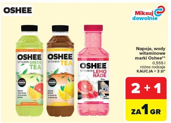 Napój witaminowy green tea promocja w Carrefour Market