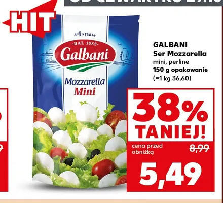 Ser Mozzarella perline Galbani promocja w Kaufland