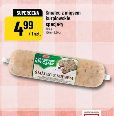 Smalec z mięsem Kurpiowskie Specjały promocja w POLOmarket