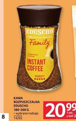 Kawa rozpuszczalna Eduscho Family promocja w Selgros