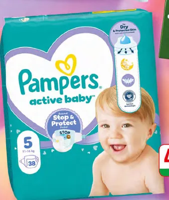 Pieluchy Active Baby Pampers promocja w Dino