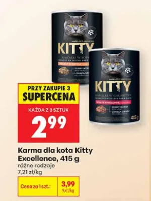 Karma dla kota Kitty Excellence promocja w Biedronka
