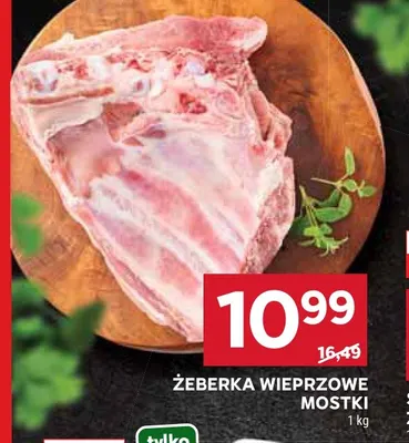 Żeberka wieprzowe mostki promocja w Stokrotka