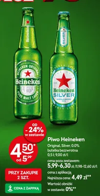 Piwo bezalkoholowe Heineken promocja w Żabka