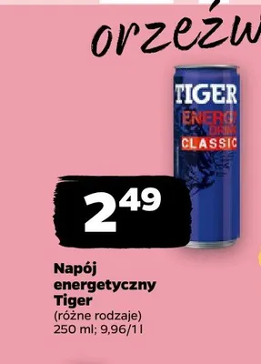 Napój energetyczny Tiger Classic promocja w Netto