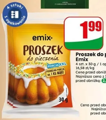 Proszek do pieczenia Emix promocja w Dino