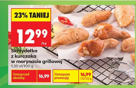 Skrzydełka z kurczaka w marynacie grillowej promocja w Biedronka