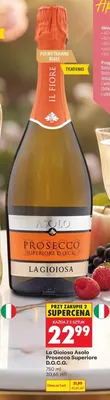 Wino La Gioiosa Asolo Prosecco Superiore D.O.C.G. promocja w Biedronka