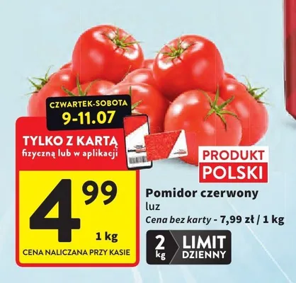 Pomidor czerwony luz promocja w Intermarche