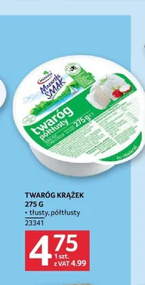 Twaróg krążek Mazurski Smak tłusty promocja w Selgros