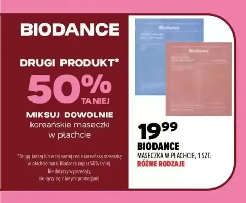 Maseczka w płachcie Biodance promocja w Drogerie Natura