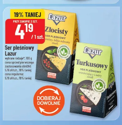 Ser pleśniowy Lazur Turkusowy promocja w POLOmarket