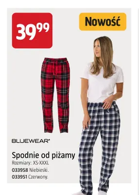 Spodnie od piżamy Bluewear promocja w Jula