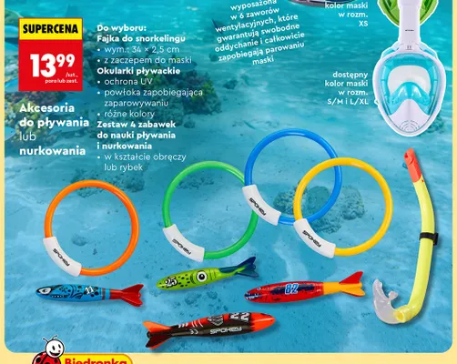 Okularki pływackie Spokey promocja w Biedronka