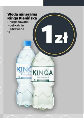 Woda mineralna niegazowana Kinga Pienińska promocja w Netto