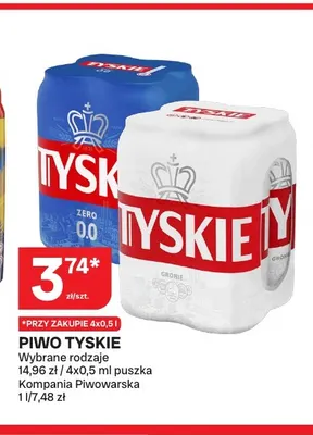 Piwo Tyskie promocja w Chorten