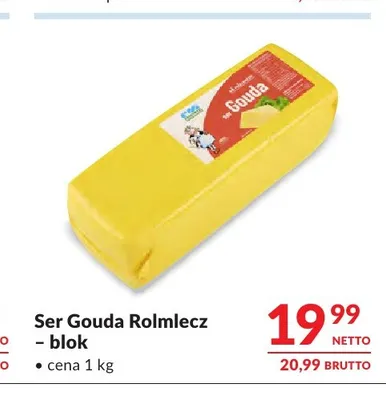 Ser gouda blok Rolmlecz promocja w Makro