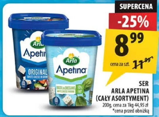 Ser Arla Apetina Arla promocja w Arhelan