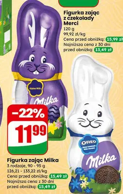 Figurka zając 3 rodzaje promocja w Dino